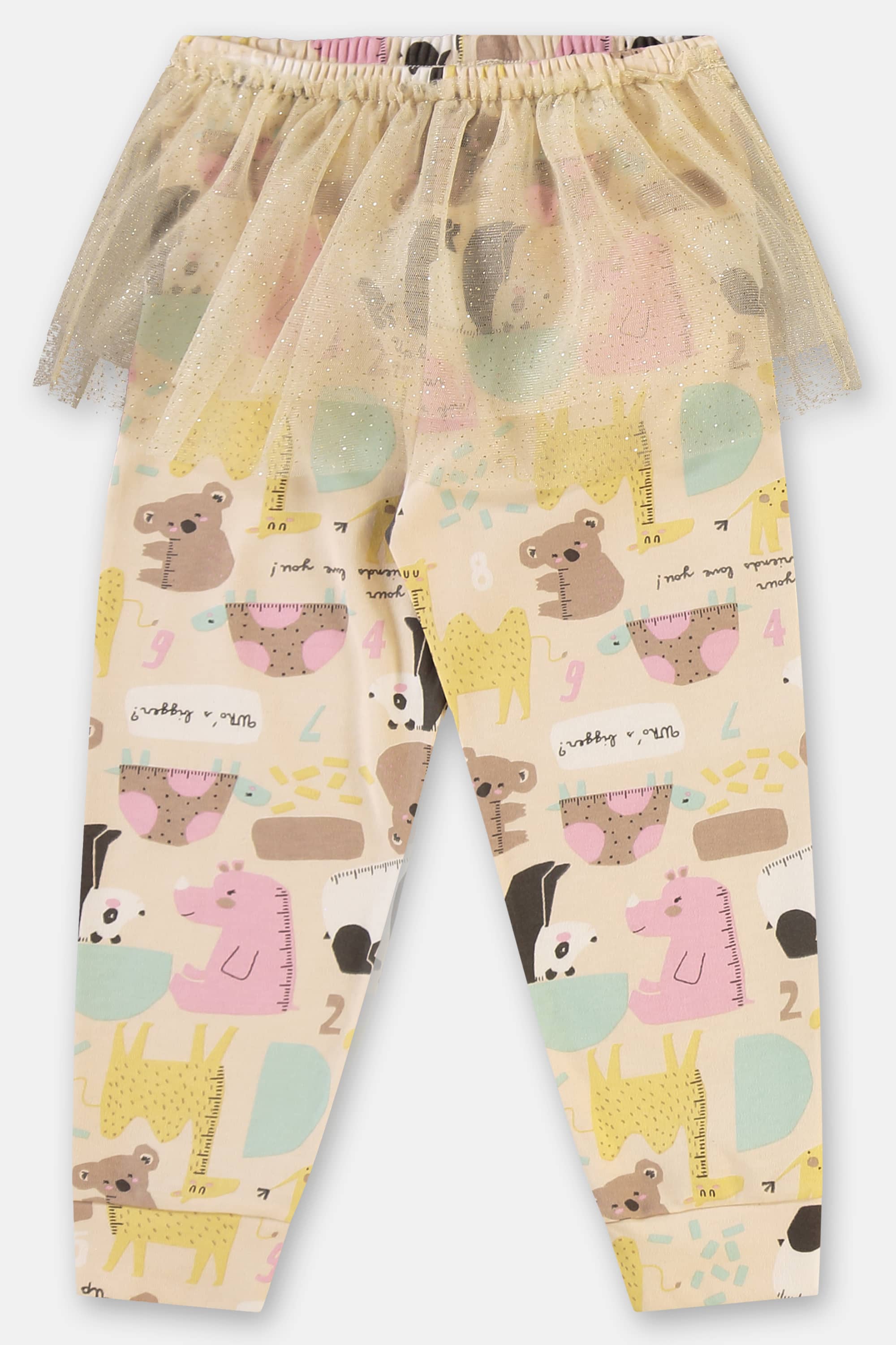 Pijama Infantil Feminino com 3 Peças em Suedine (Off White) Up Baby - Imagem 41